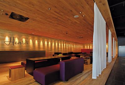 Карнизные системы , SG 6103, Colorama 1, Room shot "Henris Restaurant & Catering BERNEXPO", Berne, Switzerland