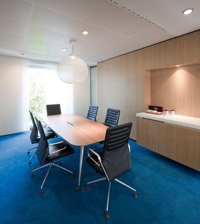 Flächenvorhang-Systeme, SG 2700, Colorama 1, Room shot "DLA Piper",Amsterdam, the Netherlands