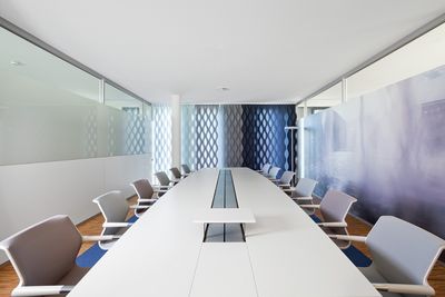 Vertikal-Lamellen, SG 2910, Multi Shadow, Room shot "Disy Information Systems GmbH", Karlsruhe, Germany, Vertical Waves