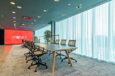 Curtain Systems, SG 5600, Colorama 1, Virgin Money, Glasgow, Scotland, United Kingdom